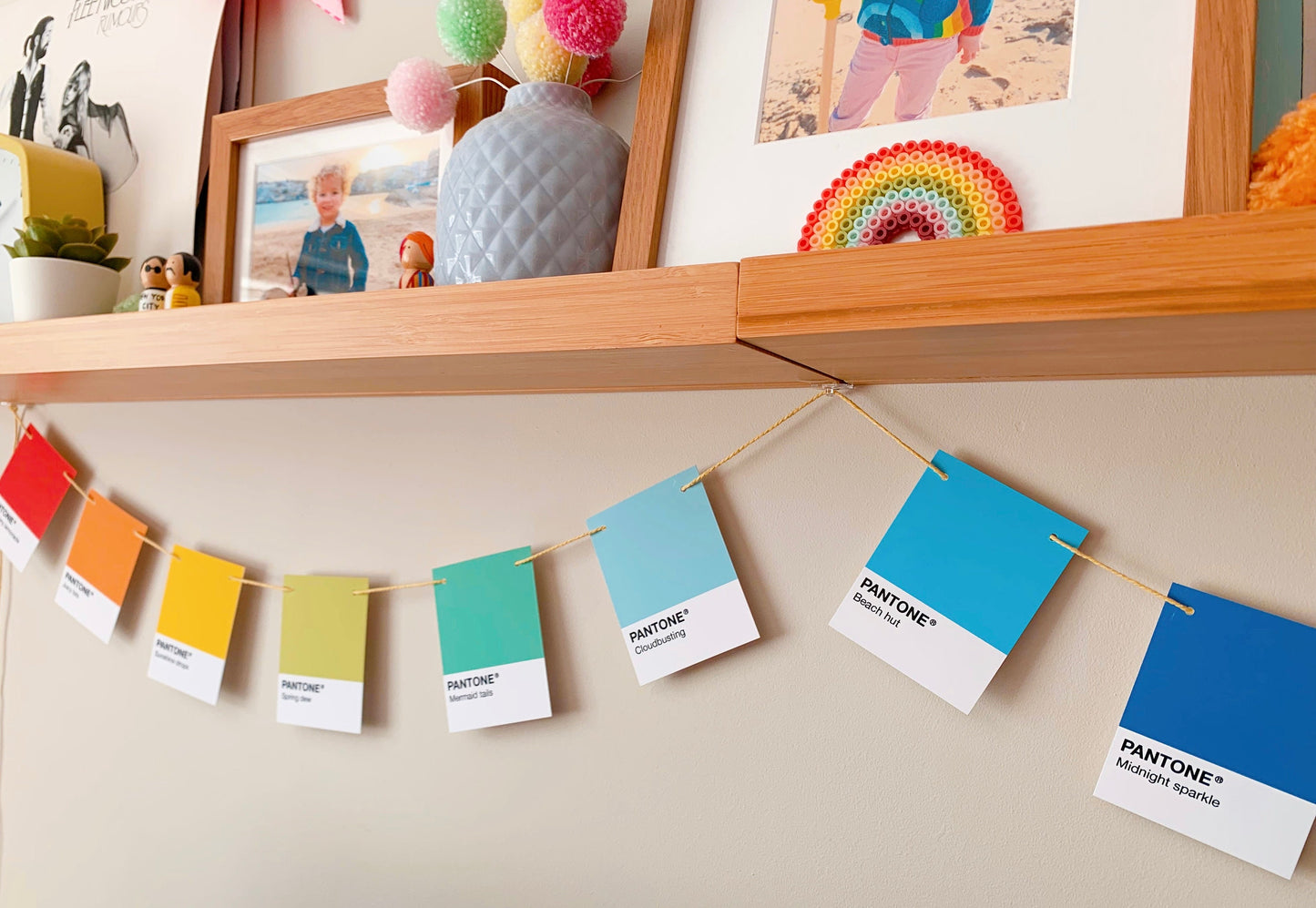 Pantone style garland - rainbow garland - colourful swatch paper garland - paper garland - paper garland wedding - paper garland decorations