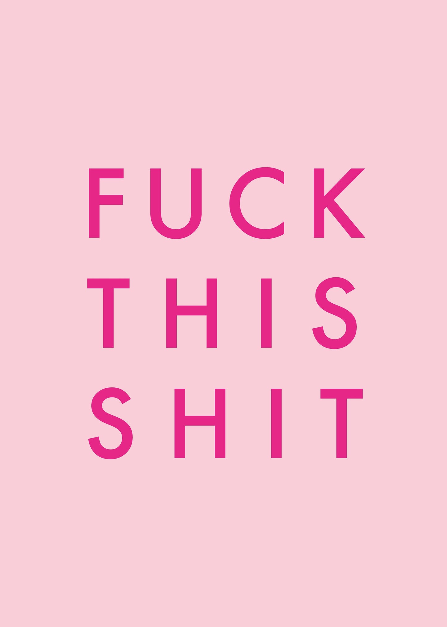 F*ck this sh*t - Wes Anderson print - swear gifts - pink prints - pink art print - pink art - wall decor - wall art
