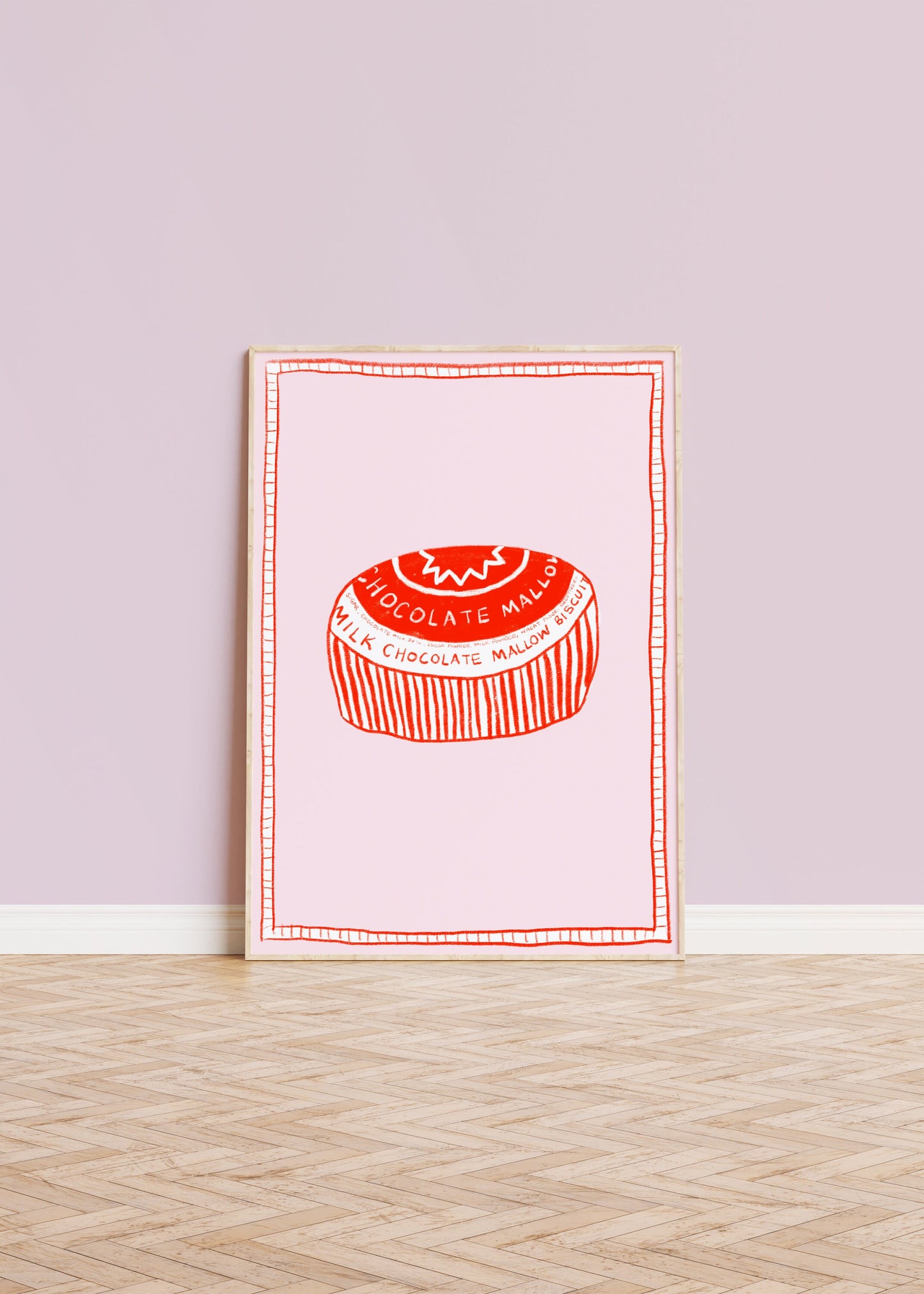 Tunnock's teacake print - kitchen art - kitchen print - kitchen wall art | A3 prints | A4 prints | 5x7 prints | 6x6 prints | 5x5 prints
