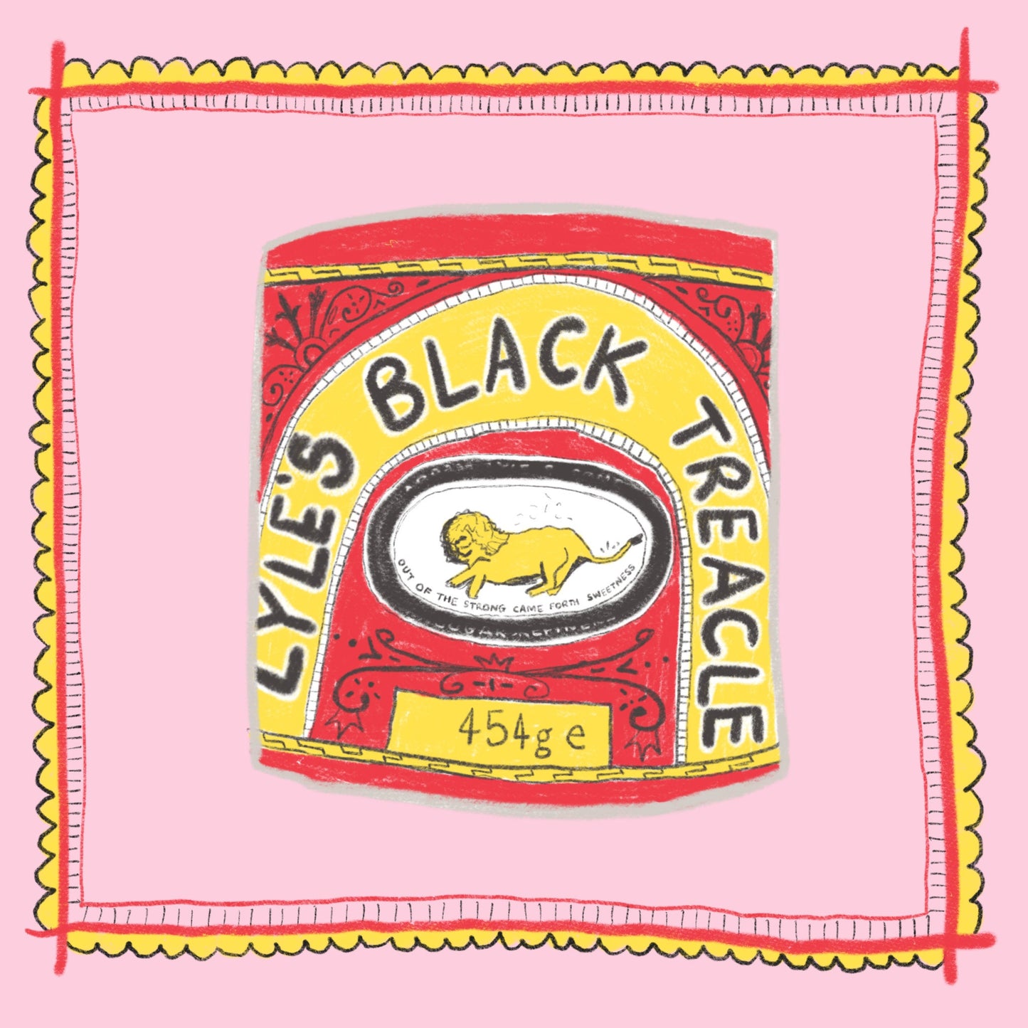 Lyle's black treacle artwork print - treacle print - kitchen art - kitchen print - colourful kitchen - kitchen wall art