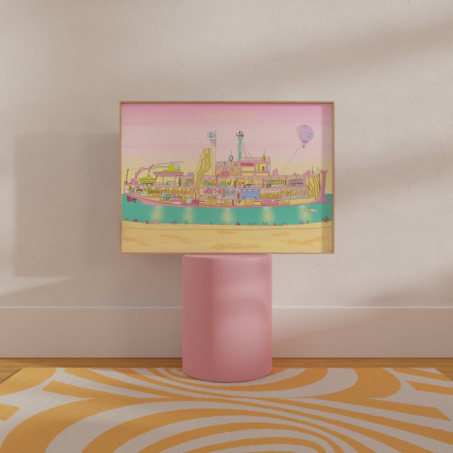 The life aquatic Belafonte unframed print - Wes Anderson print - film art - Wes Anderson poster - life aquatic print A3 | A4 | 5x7