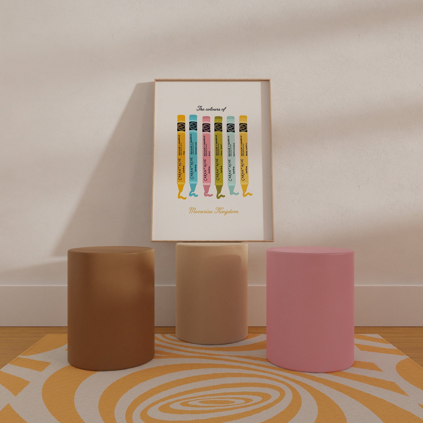 A4 Moonrise Kingdom colour palette print - Wes Anderson print - Wes Anderson gifts - Wes Anderson presents - Wes Anderson art