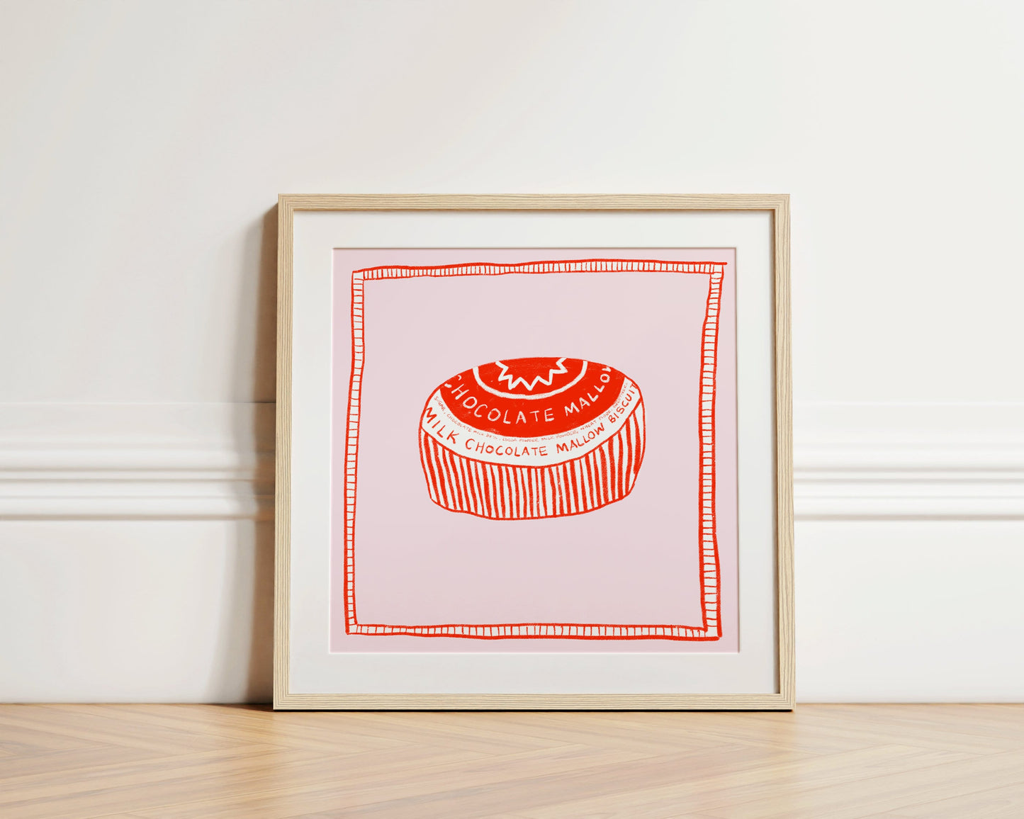 Tunnock's teacake print - kitchen art - kitchen print - kitchen wall art | A3 prints | A4 prints | 5x7 prints | 6x6 prints | 5x5 prints
