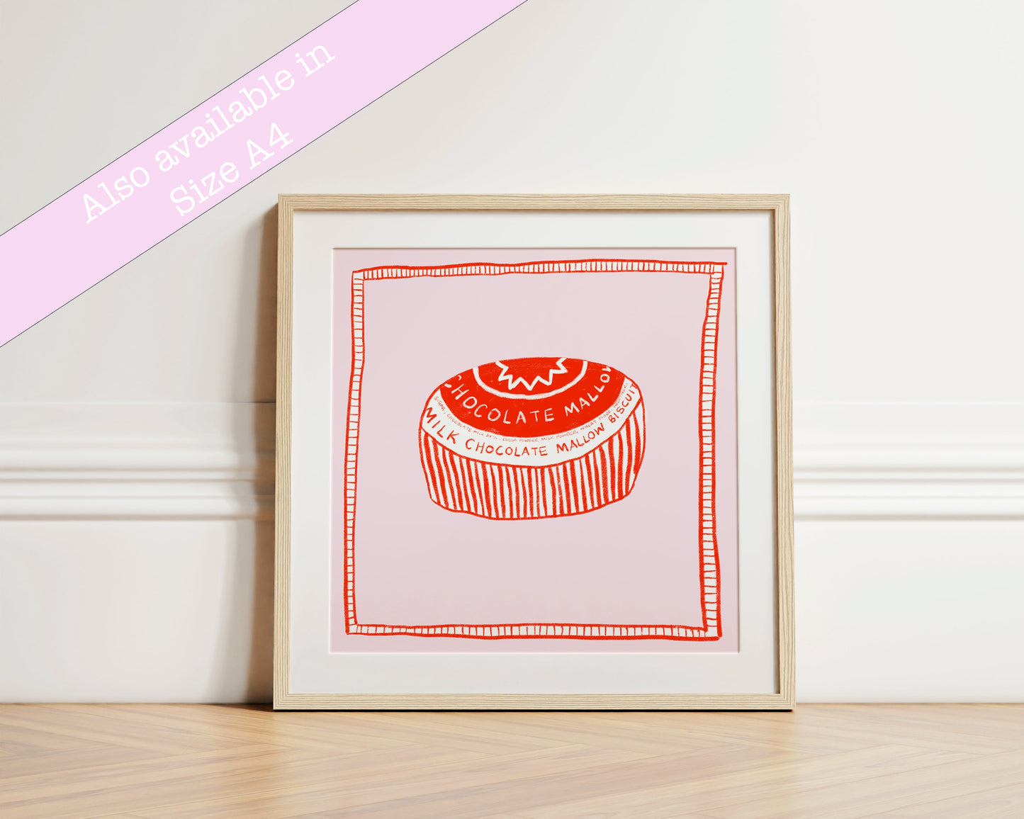 Tunnock's teacake print - kitchen art - kitchen print - kitchen wall art | A3 prints | A4 prints | 5x7 prints | 6x6 prints | 5x5 prints
