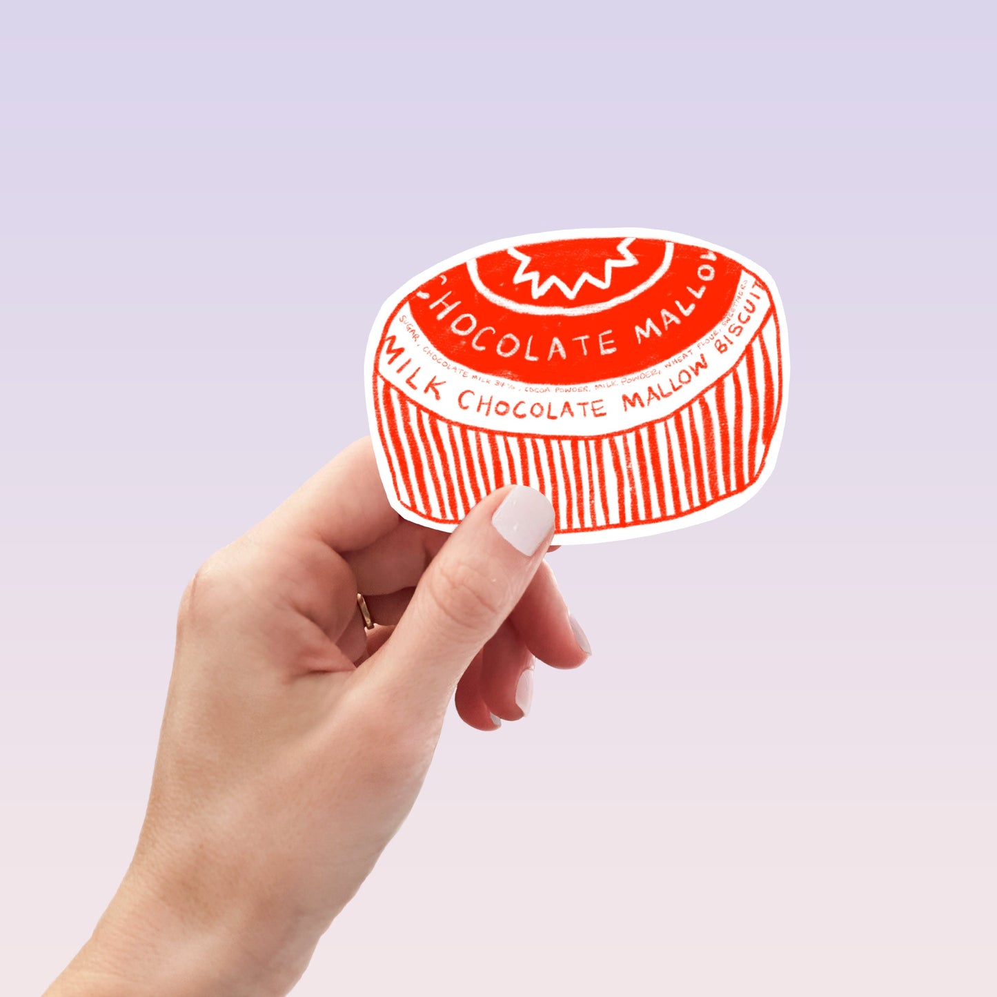 Teacake die cut sticker - vinyl sticker - laptop sticker - planner sticker