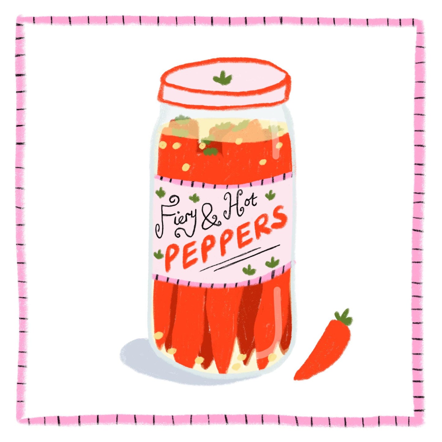 5x5 6x6 Peppers square print - kitchen art - kitchen print - colourful kitchen - kitchen wall art