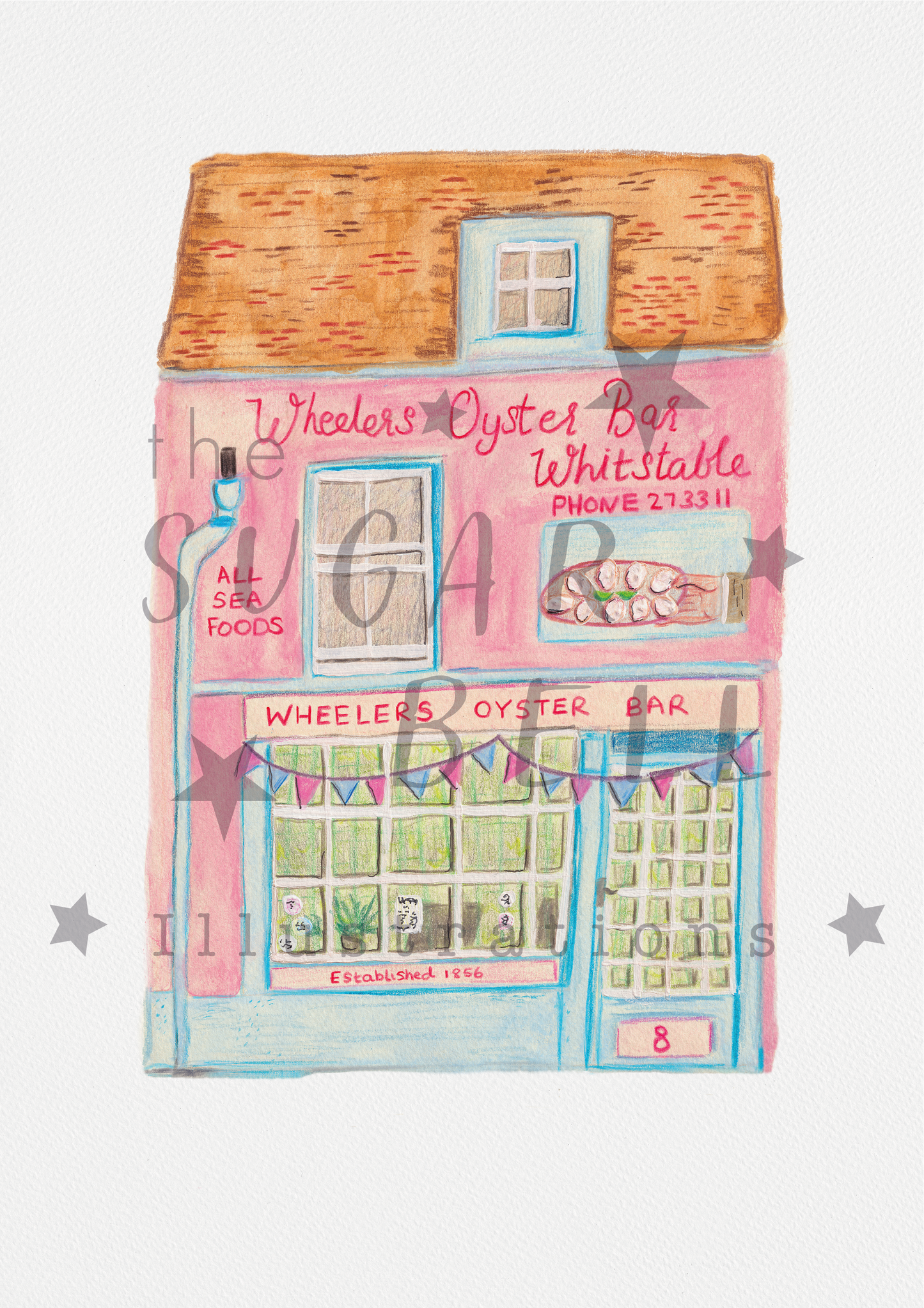 Whitstable Oyster Bar Art Print