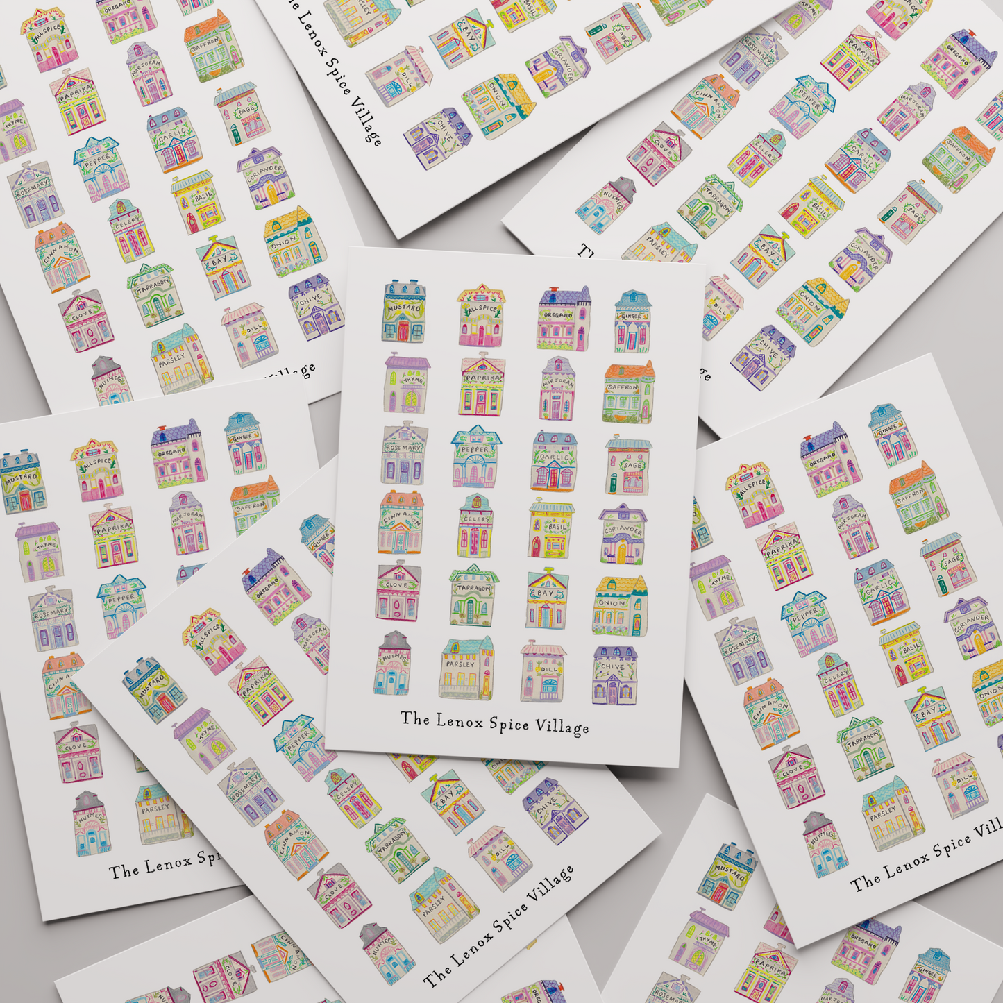 Spice Village Print