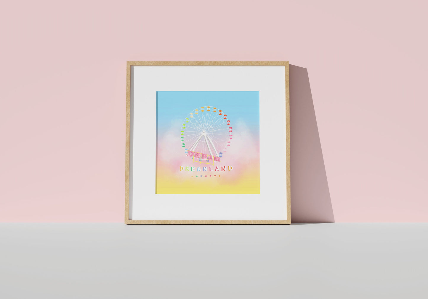 Dreamland Margate art print - fairground print - dreamland margate - margate print - seaside print - colourful prints - colourful wall art