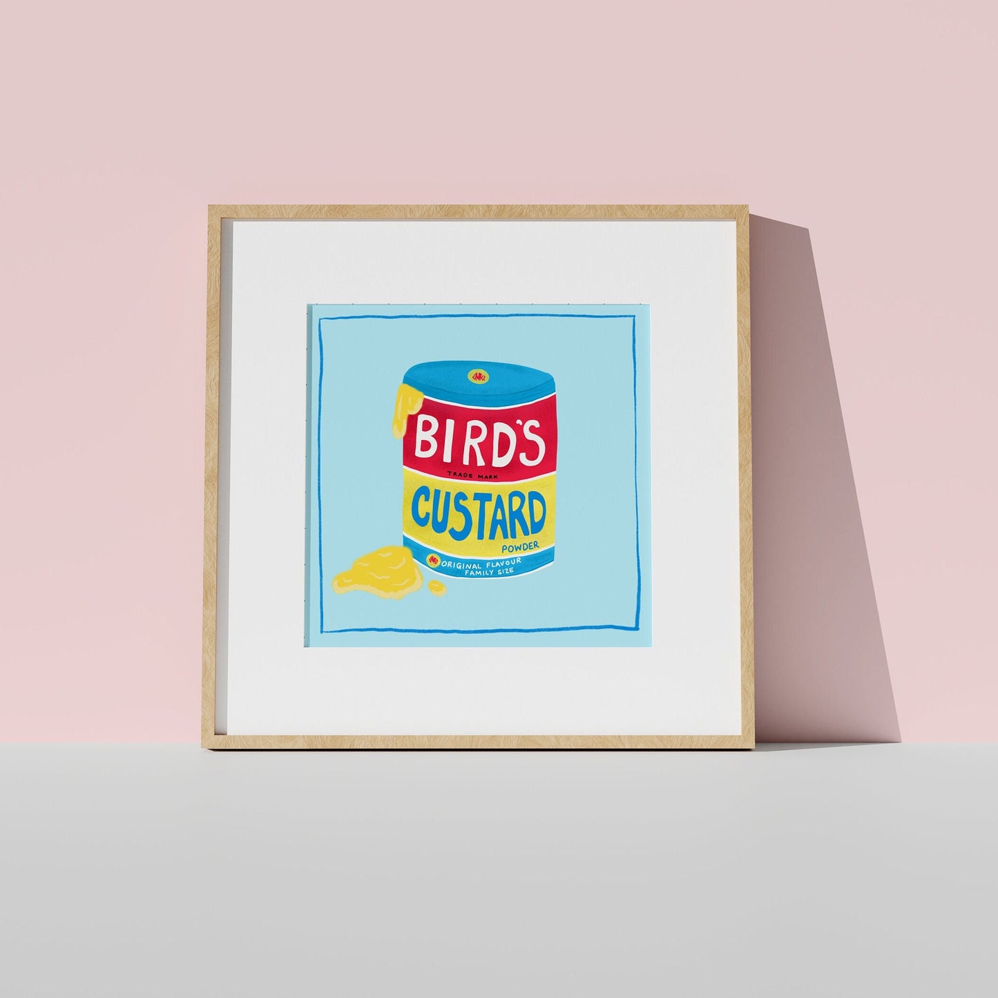 Bird's custard powder artwork print - custard print - kitchen art - kitchen print - colourful kitchen  - kitchen wall art