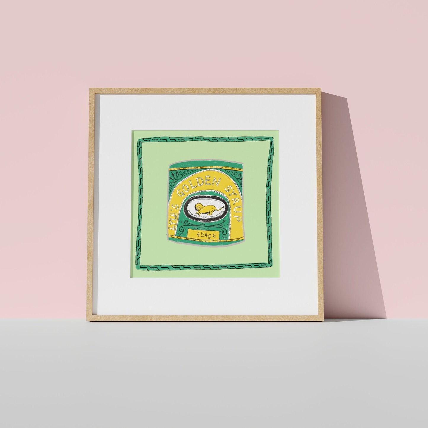 Lyle's golden syrup artwork print -syrup print - kitchen art - kitchen print - colourful kitchen  - kitchen wall art