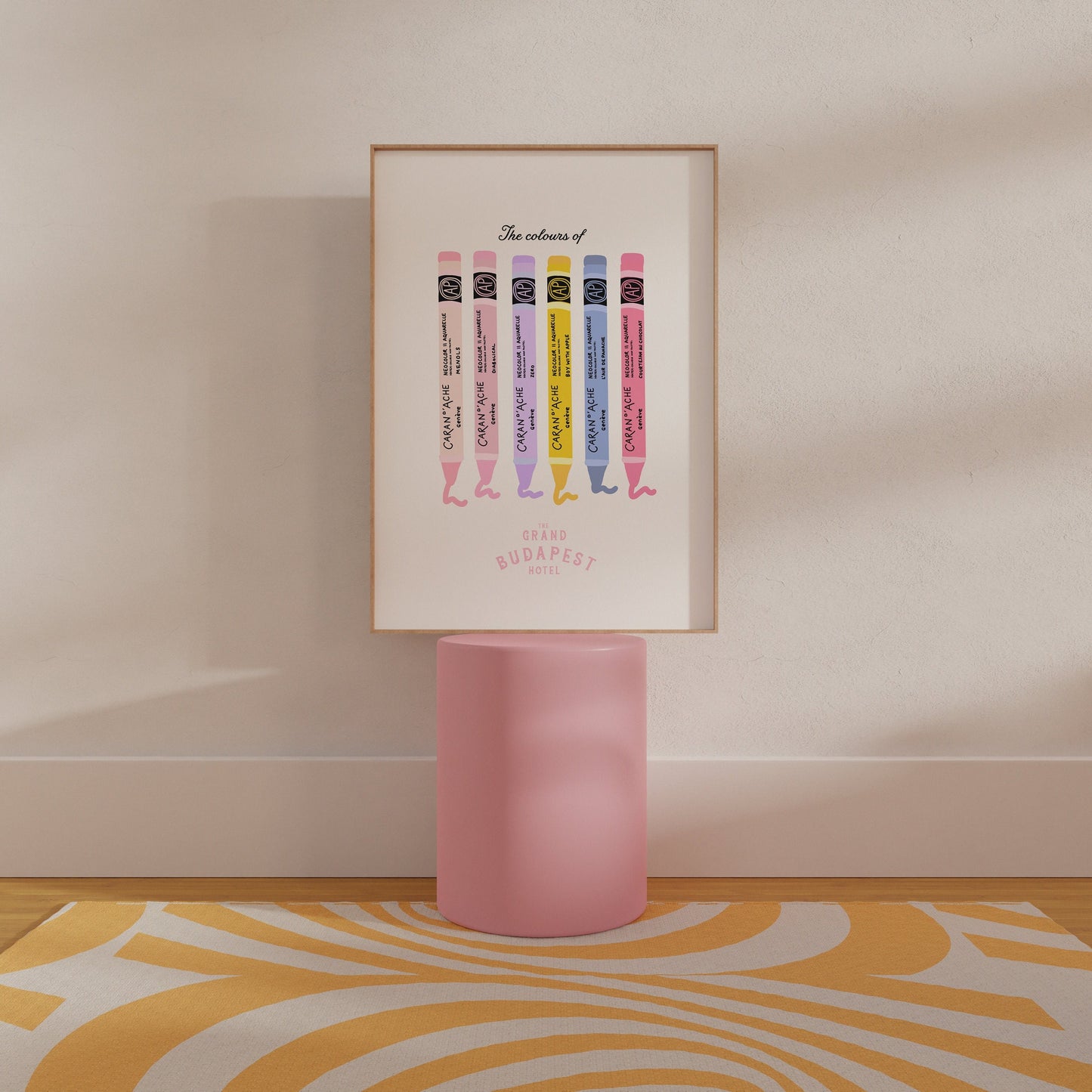 Grand Budapest Hotel colour palette print - Wes Anderson print - Wes Anderson gifts -  Wes Anderson presents - Wes Anderson art