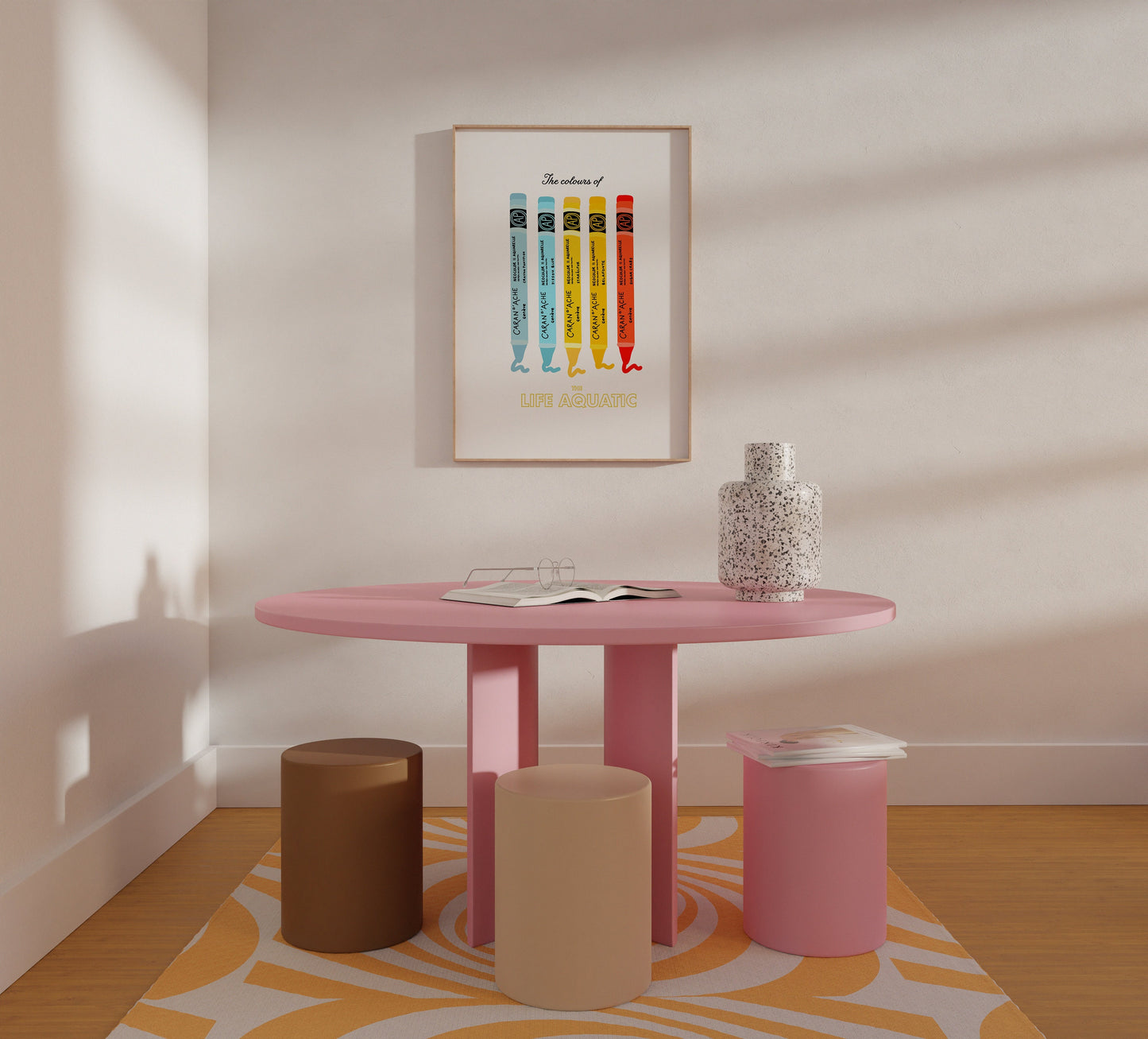 The Life Aquatic colour palette print - Wes Anderson print - Wes Anderson gifts -  Wes Anderson presents - Wes Anderson art
