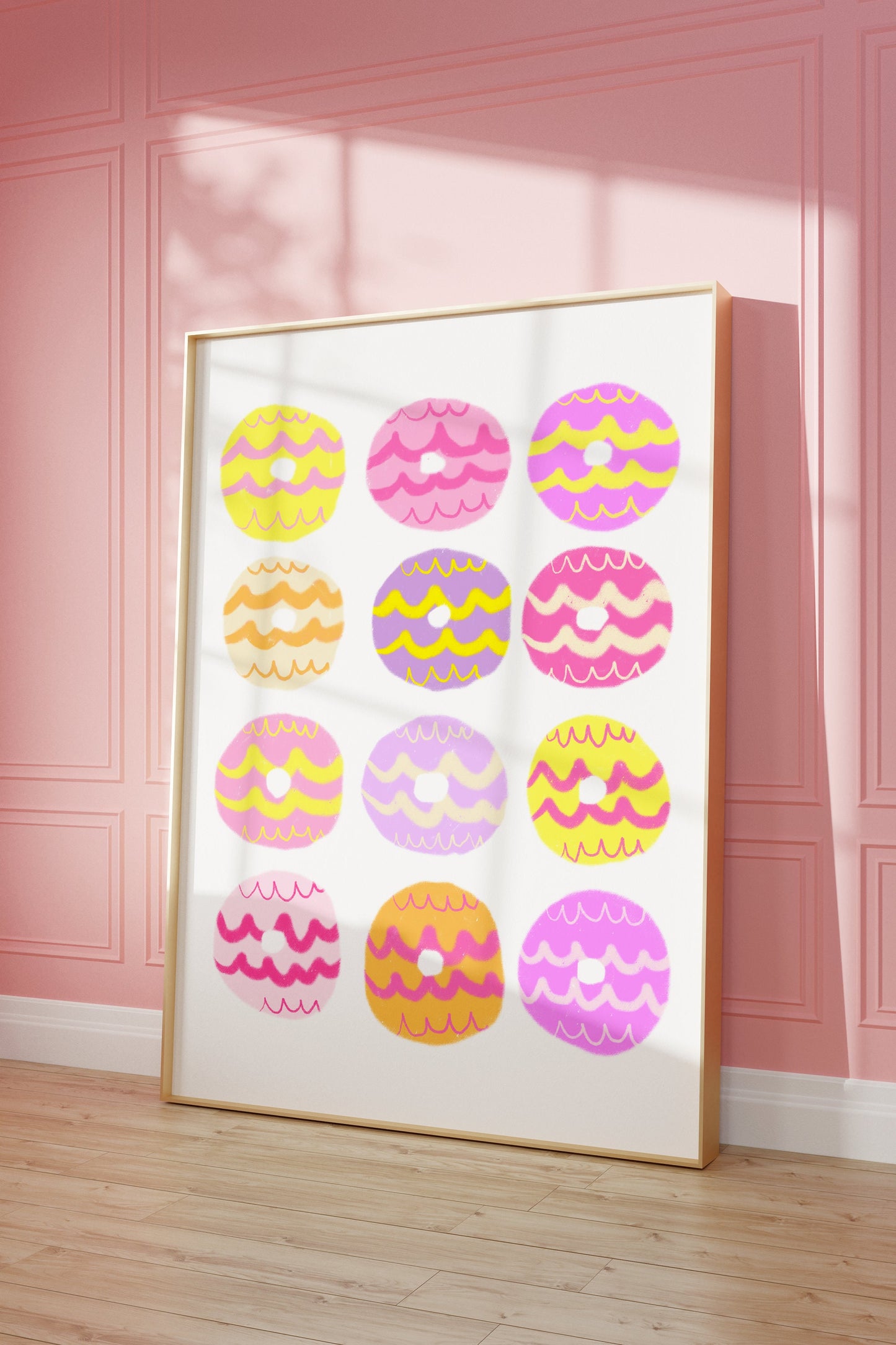 Party ring biscuit artwork print -biscuit print - kitchen art - kitchen print - quote print - colourful kitchen - kitchen wall art