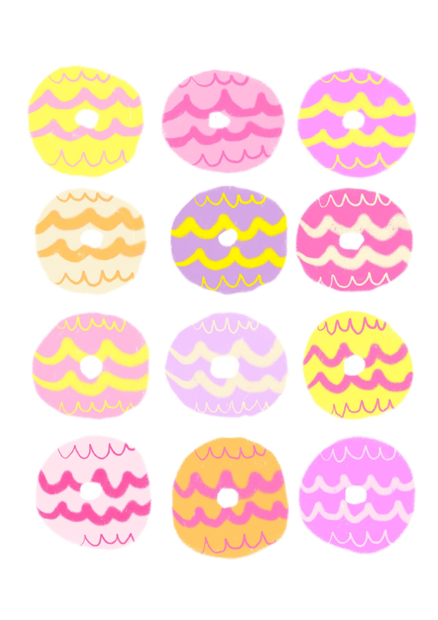 Party ring biscuit artwork print -biscuit print - kitchen art - kitchen print - quote print - colourful kitchen - kitchen wall art