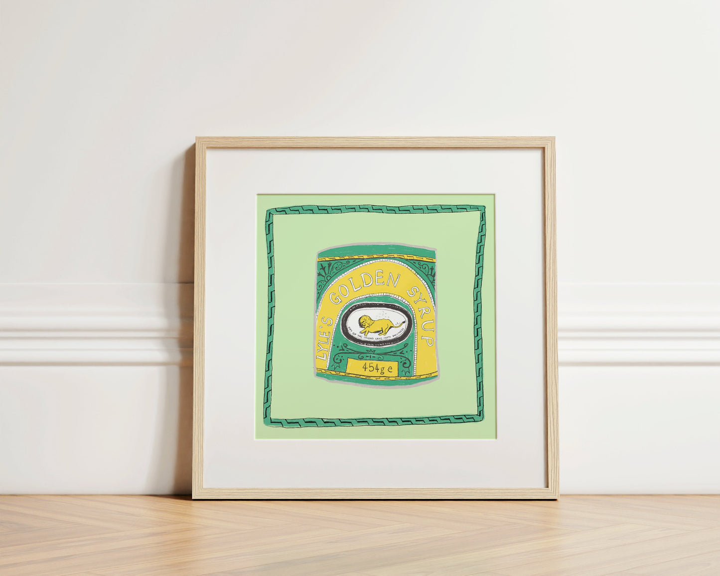 Lyle's golden syrup artwork print -syrup print - kitchen art - kitchen print - colourful kitchen  - kitchen wall art