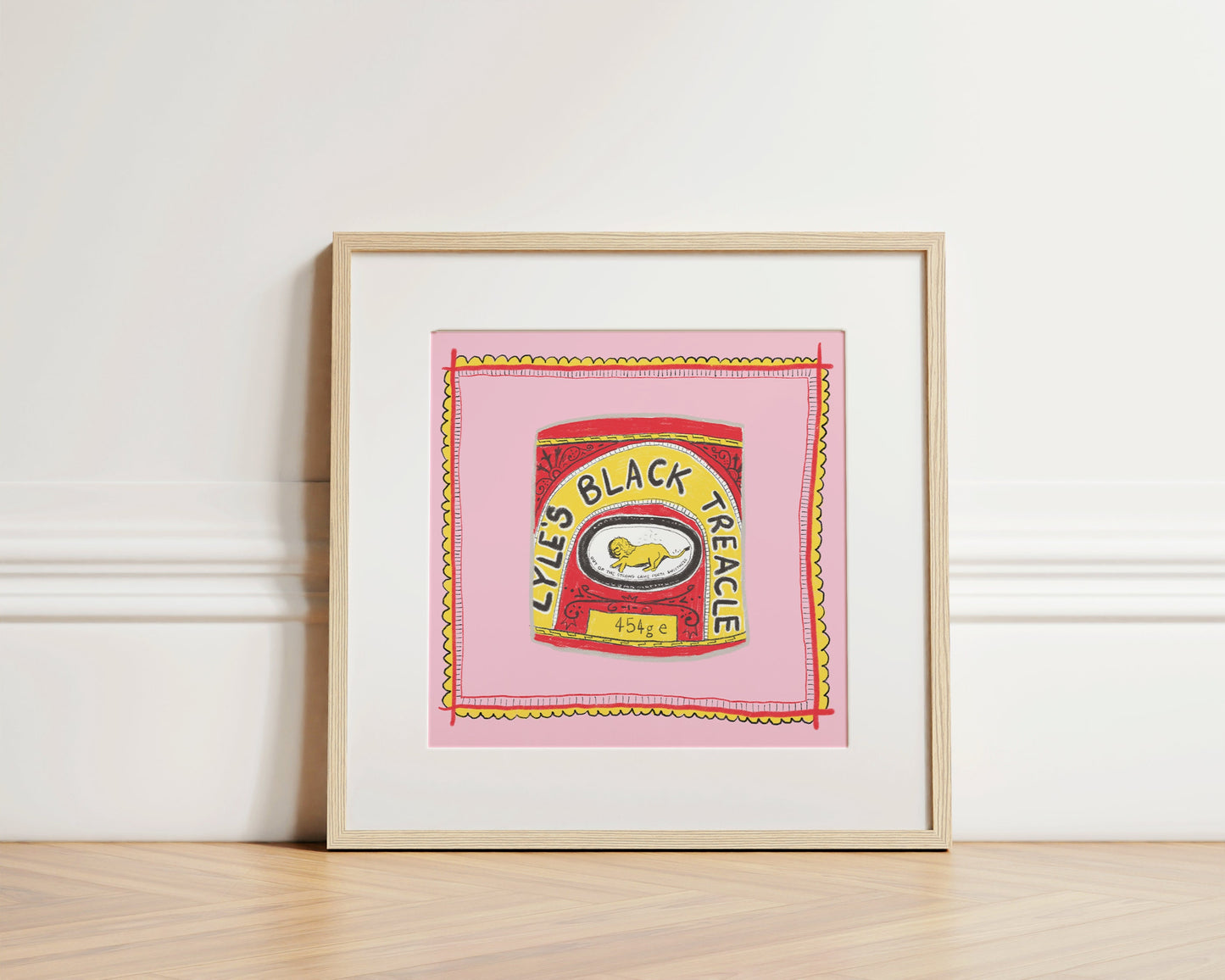 Lyle's black treacle artwork print - treacle print - kitchen art - kitchen print - colourful kitchen  - kitchen wall art