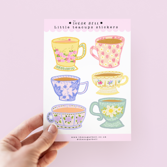 Teacups Sticker Sheet